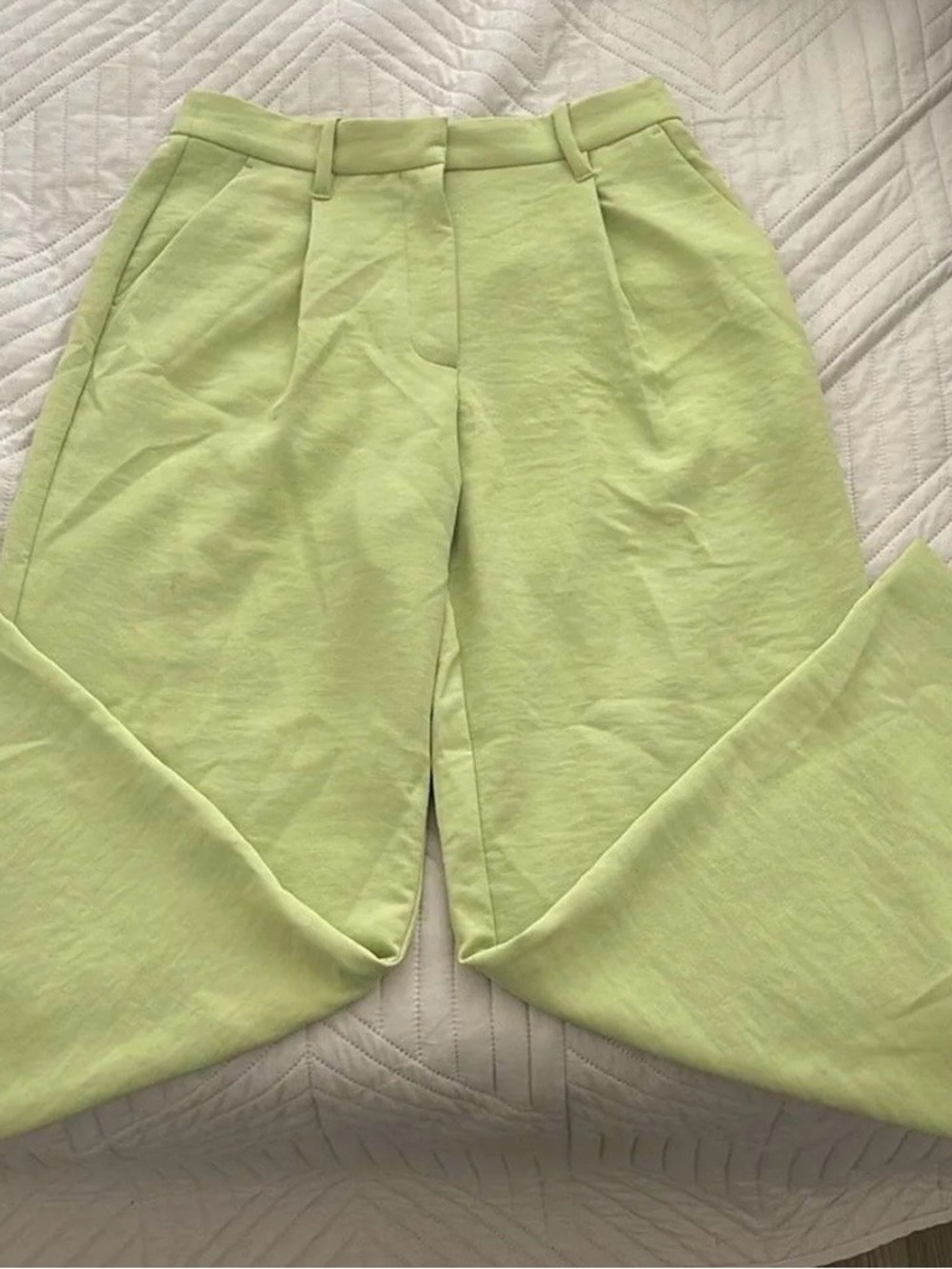 Abercrombie High Waisted Green Trousers